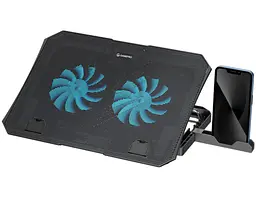Охолоджувальна підставка для ноутбука до 15,6 дюймів GamePro GPCP-350 2xfans - мініатюра 1