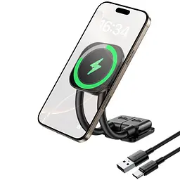 Автотримач з БЗП Baseus PrimeTrip C03s Pro Magnetic Wireless Charging (C0013B) Cosmic Black - мініатюра 3