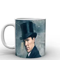 Кухоль GeekLand Шерлок Холмс Sherlock Шерлок та Ватсон SH.002.16 330 мл білий - мініатюра 2