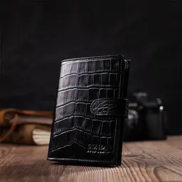 Шкіряний чоловічий гаманець Bond 9,7х12,7х2 см acs0026931 - мініатюра 8