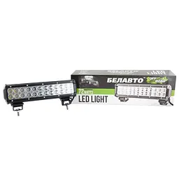 Світлодіодна балка фара LED Belauto / 300x80x65 mm / 72W / 3W x 24 / 10-30V / Далеке світло (BOL2403) - мініатюра 3