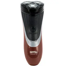 Електробритва Новий Харків НХ-8508 Фаворит-Q Red, 6W, роторна, сухе гоління, 3 головки для гоління, подвійні леза, плаваюча конструкція ножів, повторение контуров лица, живлення акумуляторний Li-ion, тример для скронь - мініатюра 3
