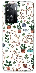 TPU чохол Demsky Cats pattern для Oppo A57s