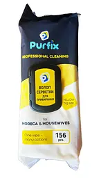 Серветки вологі Purfix Professional Cleaning для прибирання 156 шт