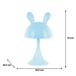 Світильник-нічник Kite  LED з акумулятором Simple Bunny блакитний (K25-317-1-3) - мініатюра 5