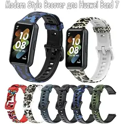 Силіконовий ремінець Becover Modern Style для Huawei Band 7/Honor Band 7 Purple (709451) - мініатюра 3