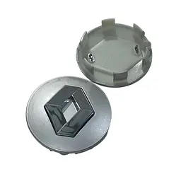 Ковпак колеса Renault срібло 57 мм пластик 1 шт OEM 8200043899 (ковпачок, заглушка диска)