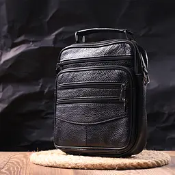 Шкіряна чоловіча сумка Vintage 20х24х5 см sum0023559 - мініатюра 7