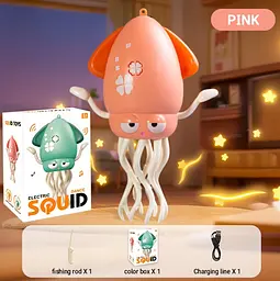 Танцюючий восьминіг Squid Electric Dance музична іграшка для дітей Рожевий - мініатюра 9