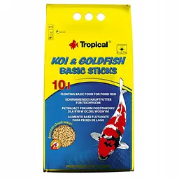 Сухий корм для ставкових риб Tropical в паличках Koi & Goldfish Basic Sticks 10 л для всіх ставкових риб - мініатюра 2