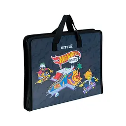 Папка - портфель Kite на блискавці A4 Hot Wheels, 1 відділення (HW25-202) - мініатюра 2