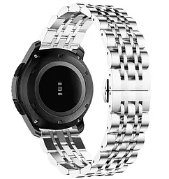 Браслет BeWatch для Mobvoi TicWatch Pro 3/Huawei Watch GT 2 46мм/GT 2 Pro 22мм Link сталевий Сріблястий (1021405) - мініатюра 7