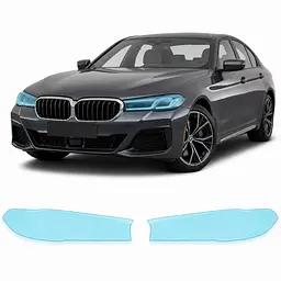 Антигравійна захисна бронеплівка за лекалами для BMW 5 Series G30 facelift 2020-2023 - оптика (фари та ПТФ)