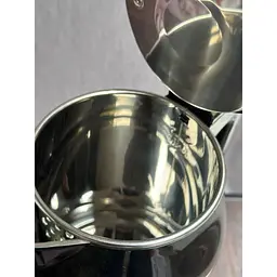 Електрочайник з нержавіючої сталі Grunhelm EKS-1859SD дисковий 1.8л 1500 Вт Бежевий/Чорний - мініатюра 2