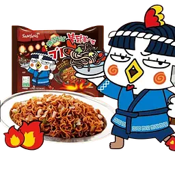 Локшина швидкого приготування Samyang Buldak Hot Chicken Flavor Ramen Noodles Yakisoba, 130г - мініатюра 5