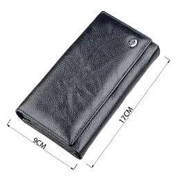 Гаманець-клатч із візитницею ST Leather 18880 сіро-синій - мініатюра 7