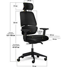 Комплект Mealux PowerDesk Lite Black + Leo Air Plus Black (EVO-201 Lite W/W +Y 546 KB) - мініатюра 2