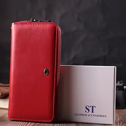 Жіночий шкіряний гаманець ST Leather 20х10х2 см acs0028487 - мініатюра 8