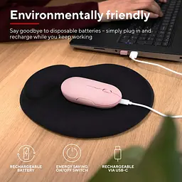 Мишка Trust Puck Wireless/Bluetooth Silent Pink (24125) - мініатюра 12