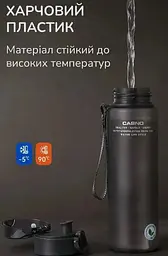 Пляшка для води Casno 1500 мл KXN-1237 Чорна (KXN-1237_Black) - мініатюра 7