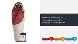 Спальник з натуральним пухом Naturehike Snowbird NH20YD001 розмір L коричневий 380 г - мініатюра 16
