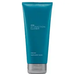 Шампунь-гель для душу Avon для чоловіків Attraction Closer 200 мл