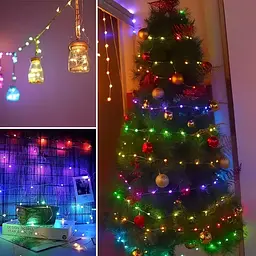 Смарт гірлянда USB 20м RGB з Bluetooth та пультом кольорова світлодіодна розумна LED стрічка AMILL LED - мініатюра 3
