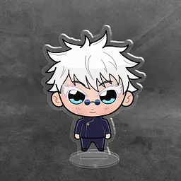 Акрилова колекційна фігурка Chibi Аниме: Магічна битва/Jujutsu Kaisen (Сатору Годжо, GoJo Satoru) 10см - мініатюра 2