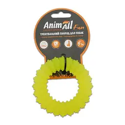Іграшка AnimAll Fun кільце з шипами жовте 9 см