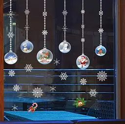 Набір новорічних наклейок на вікно Happy New Year 2 13746 30×45 см 2 аркуші - мініатюра 2