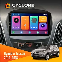 Штатна магнітола Hyundai Tucson 2010-2018 Cyclone C9-001 2x32 CPL Cyclone (НФ-00002267)