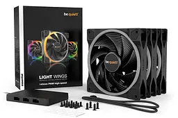 Вентилятор be quiet! Light Wings 140mm PWM Triple Pack (BL079) - мініатюра 3