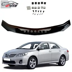 Дефлектор капоту мухобійка Toyota Corolla 2007-2012 Євро Кріплення (Vip Tuning) TYA29