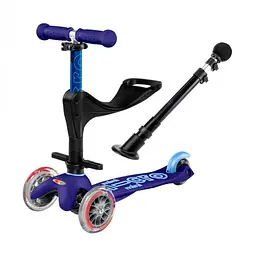 Самокат Micro Mini 3 в 1 Deluxe Plus синій (MMD080) - мініатюра 3