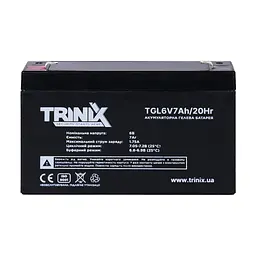 Акумуляторна батарея гелева 6В 7Аг Trinix TGL6V7Ah/20Hr GEL (44-00072) - мініатюра 2