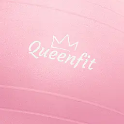 Фітбол Queenfit 65см світло-рожевий + насос - мініатюра 3