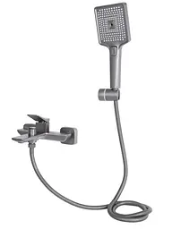 Змішувач для ванни Qtap Presto (з душовим гарнітуром) QTPRE259GRP45584 - мініатюра 3