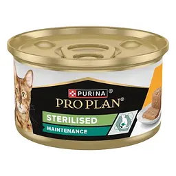 Набір: Вологий корм Purina Pro Plan для дорослих стерилізованих котів, мус з куркою 12х85 г - мініатюра 4