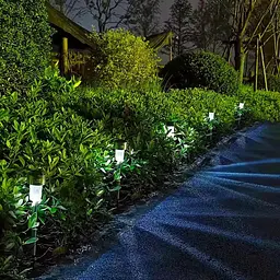 Стовпчик для газону Lumiled Palis сріблястий, набір 12 шт. - мініатюра 8