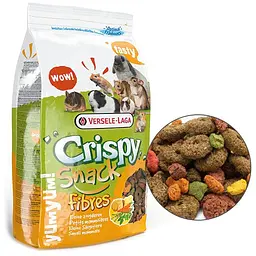 Додатковий корм Versele-Laga Crispy Snack Fibres Верселе-Лага Снек Фібрес ласощі для гризунів 650 г (617359)