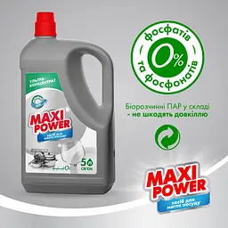 Засіб для миття посуду Maxi Power Платинум 5 л - мініатюра 5