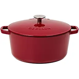 Каструля Gerlach чавунна 26 см 5 л Natur Iron бордова kuh0013323