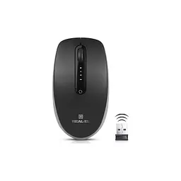 Мишка REAL-EL RM-455W Wireless/Bluetooth Black/Gray (EL123200047) - мініатюра 4