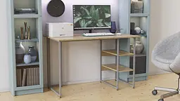 Комп'ютерний стіл Ferrum-decor Кевін 75x120x60 сірий ДСП Дуб Сонома 16мм (FRD-101720) - мініатюра 2