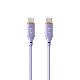 Кабель Type-C to Type-C HAVIT HV-CB603 PD60W 3A 1.2м (гіпереластичний) HAVIT (27824-000) - мініатюра 2