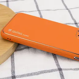 Шкіряний чохол Xshield для Apple iPhone 14 Pro Max 6.7" Помаранчевий / Apricot - мініатюра 3