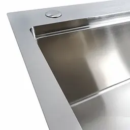 Кухонна мийка 60x50 нержавійка Platinum Handmade з підставкою для ножів, Нержавіюча сталь - мініатюра 5