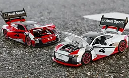 Колекційна металева модель спорткара АвтоЕксперт Audi E-tron Vision Gran Turismo з інерцією, світлом та звуком 1:32 - мініатюра 8