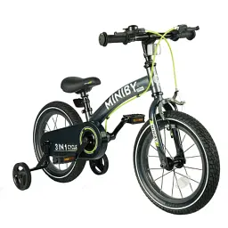 Дитячий велосипед Qplay біговел Miniby 3в1 Grey (CB01MiniByGrey)