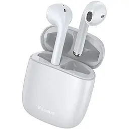 Навушники Bluetooth Baseus Encok TWS W04 Pro white